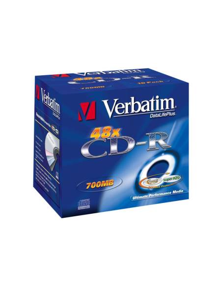 CD-R VERBATIM 700MB 52X CAJA 10U
