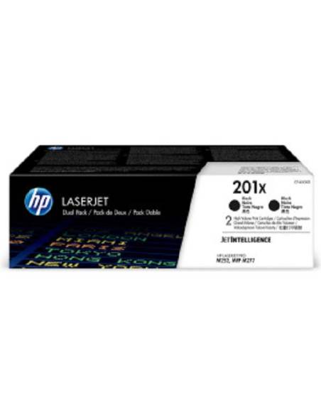 TONER HP 201X BLACK GRAN CAPACIDAD DUALPACK M252 MFP M277 2X 2800 PAG