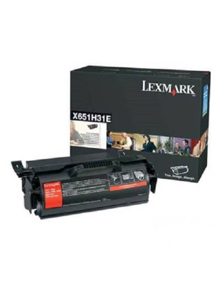 TONER LEXMARK X651H31E BLACK X651 X652 X654 X656 X658 25000 PAG RETORNABLE
