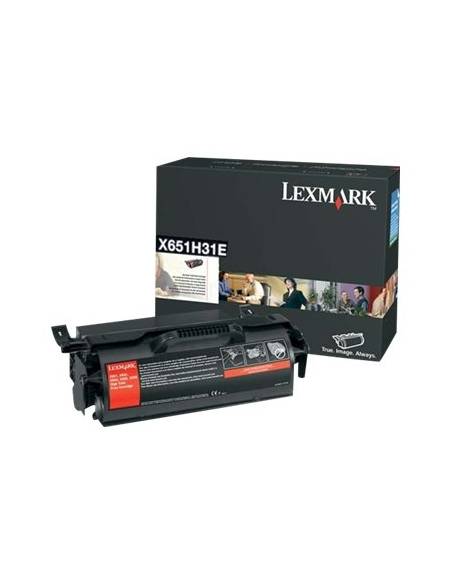 TONER LEXMARK X651H31E BLACK X651 X652 X654 X656 X658 25000 PAG RETORNABLE
