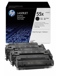 TONER HP 55X BLACK GRAN CAPACIDAD DUALPACK P3015 2X 12500... 2