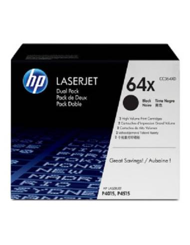 TONER HP 64X BLACK GRAN CAPACIDAD DUALPACK...