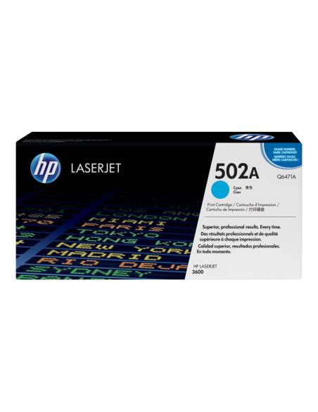 TONER HP 502A CYAN 3600 4000 PAG
