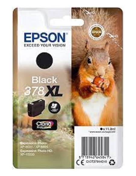 CARTUCHO EPSON 378XL BLACK EXPRESSION PHOTO XP-15000 500 PAG