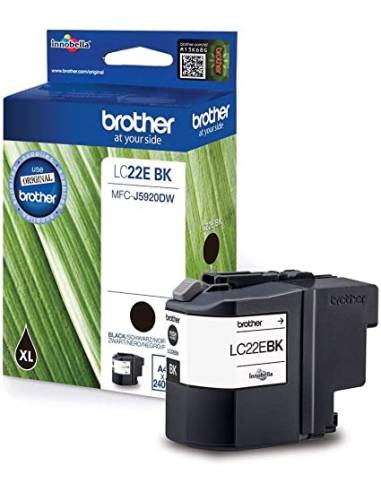 CARTUCHO BROTHER LC22E BLACK MFC J5920DW 2.400 PAG