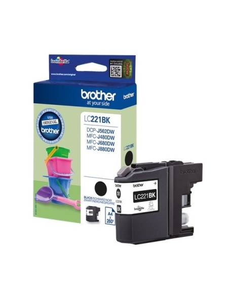CARTUCHO BROTHER LC221 BLACK DCP J562DW MFC J480DW J680DW J880DW