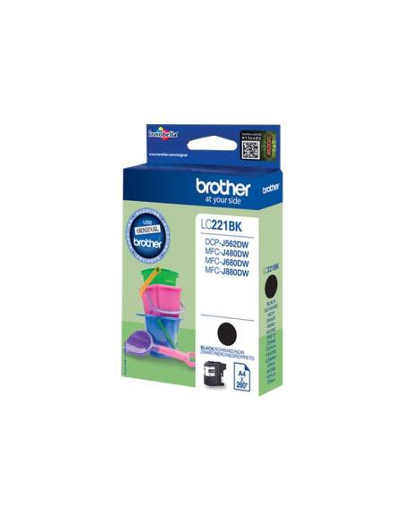 CARTUCHO BROTHER LC221 BLACK DCP J562DW MFC J480DW J680DW J880DW