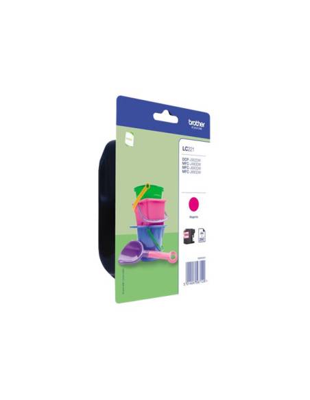 CARTUCHO BROTHER LC221 MAGENTA DCP J562DW MFC J480DW J680DW J880DW