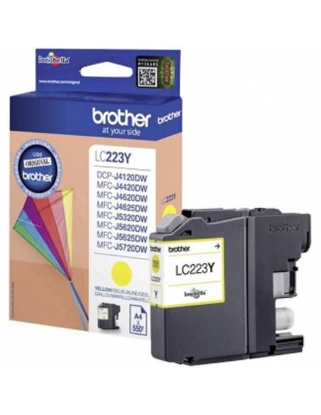 CARTUCHO BROTHER LC223 YELLOW MFC J4420DW J4620DW J5320DW J5620DW J5625DW J5720DW