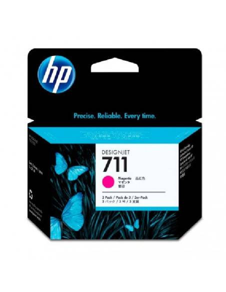 CARTUCHO HP 711 MAGENTA DESIGNJET T120 T520 PACK 3U