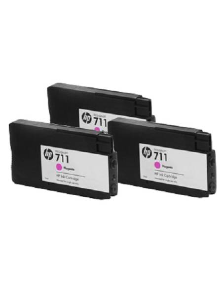CARTUCHO HP 711 MAGENTA DESIGNJET T120 T520 PACK 3U