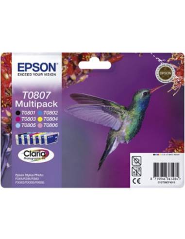 CARTUCHO EPSON T0807 MULTIPACK STYLUS PHOTO...