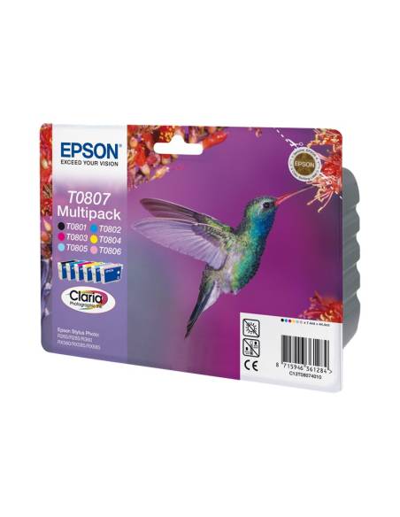 CARTUCHO EPSON T0807 MULTIPACK STYLUS PHOTO R265/R285/R360/RX560/RX585/RX685/PW700W/PX800FW