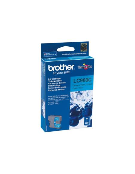 CARTUCHO BROTHER LC980 CYAN 145/165C/250C/290C