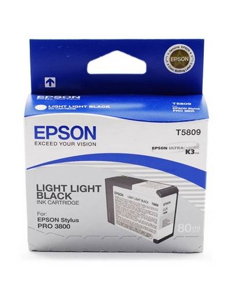 CARTUCHO EPSON T5809 GREY CLARO STYLUS PRO 3800