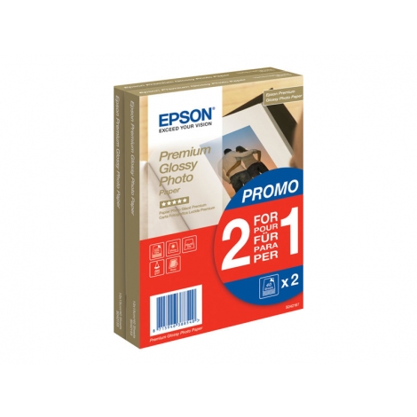 Papel Epson Premium Photo Paper S042167 10X15CM 2X40H