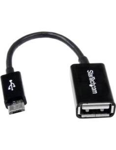 ADAPTADOR STARTECH OTG MICRO USB MACHO / USB HEMBRA BLACK