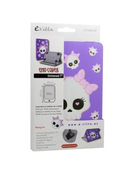FUNDA TABLET E-VITTA 7 EMO COVER STAND TACTO RUBBER