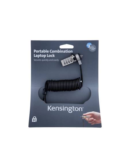 CABLE KENSINGTON BLOQUEO DE SEGURIDAD CON COMBINACION 1.8M