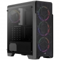 Caja Mediatorre ATX Aerocool Oresaturnf RGB USB 3.0 Window Black