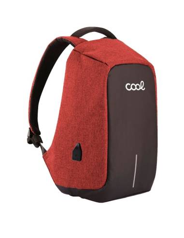 MOCHILA PORTATIL COOL 16 MEMPHIS BLACK / RED