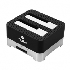 Base de Conexion Disco Duro Coolbox Duplicadock 2 USB 3.0 Sata 2.5" 3.5"