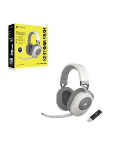 AURICULAR + MIC CORSAIR HS65 WIRELESS WHITE