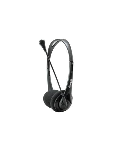 AURICULAR + MIC EQUIP CHAT HEADSET JACK BLACK
