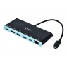 Puerto Replicador USB-C I-TEC HDMI + 2Xusb 3.0 + USB-C Black / Blue