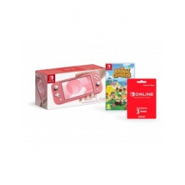 Consola Nintendo Switch Lite Coral + Animal Crossing