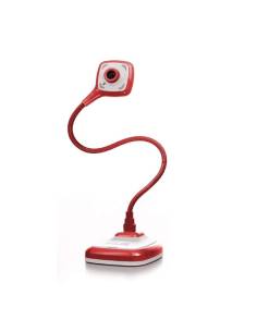 WEBCAM HUE HD PRO + MIC FLEXIBLE 30FPS 360º RED / WHITE