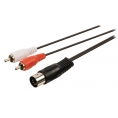 Cable Kablex DIN 5P Macho / 2X RCA Macho 1M
