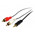 Cable Startech Audio Jack 3.5MM Macho / 2X RCA Macho 1.8M