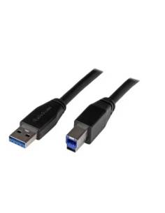 CABLE STARTECH USB 3.0 MACHO / USB 3.0 B MACHO ACTIVO 5M...