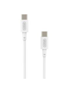 CABLE NUBBEH USB-C MACHO / USB-C MACHO 3A 18W 1M WHITE