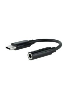 ADAPTADOR KABLEX USB-C MACHO / JACK HEMBRA BLACK