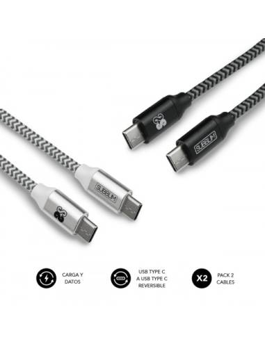 CABLE SUBBLIM USB-C MACHO / USB-C MACHO 1M...