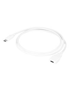CABLE URBAN FACTORY USB-C MACHO / USB-C HEMBRA 1M WHITE 