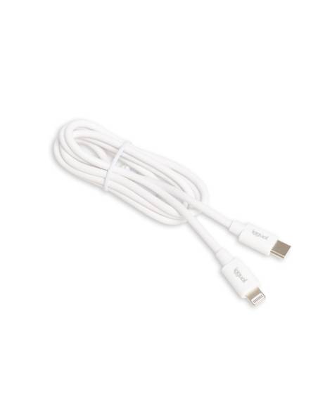 CABLE IGGUAL USB-C / LIGHTNING 1M WHITE