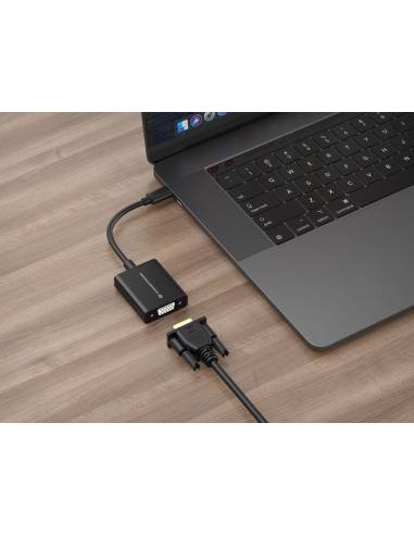 ADAPTADOR CONCEPTRONIC USB-C MACHO / VGA HEMBRA