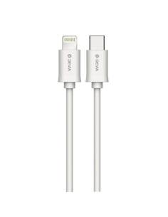 CABLE DEVIA USB-C MACHO / LIGHTNING MACHO 1M WHITE