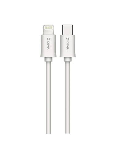 CABLE DEVIA USB-C MACHO / LIGHTNING MACHO 1M WHITE