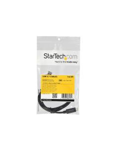 CABLE STARTECH USB 3.1 MACHO / USB-C MACHO 1M BLACK