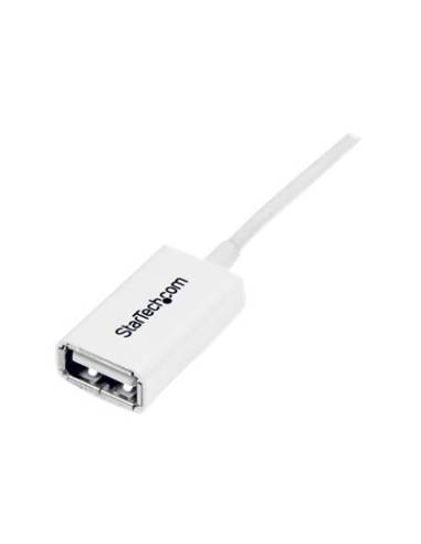 CABLE STARTECH USB MACHO / USB HEMBRA 1M WHITE