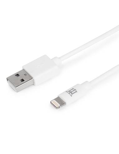 CABLE MAILLON USB MACHO / LIGHTNING MACHO 1M WHITE