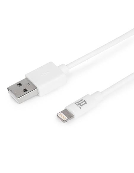CABLE MAILLON USB MACHO / LIGHTNING MACHO 1M WHITE