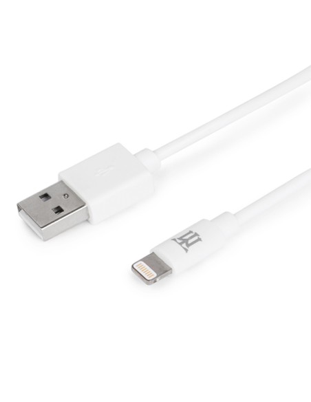 CABLE MAILLON USB MACHO / LIGHTNING MACHO 1M WHITE