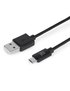 CABLE MAILLON USB MACHO / MICRO USB B MACHO 1M BLACK