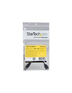 CABLE STARTECH USB 3.0 MACHO / MICRO USB B MACHO 0.15M BLACK