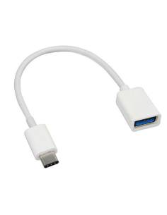 CABLE KABLEX OTG USB HEMBRA / USB-C WHITE